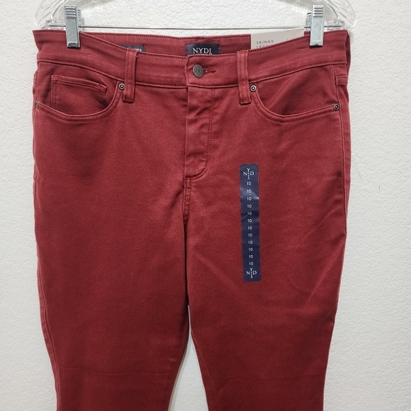 NWT NYDJ Rust Ami Skinny Legging Jeans Size 10 - Picture 7 of 9